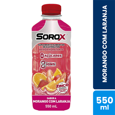 SOROX MORANGO COM LARANJA 550ML FS