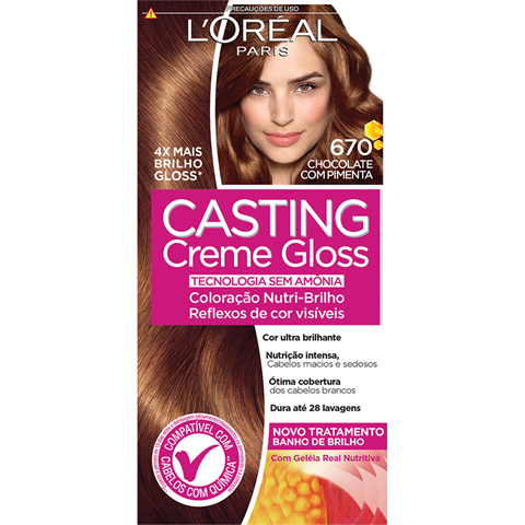 CASTING TINT CREME GLOSS 670 CHOCO COM PIMENTA