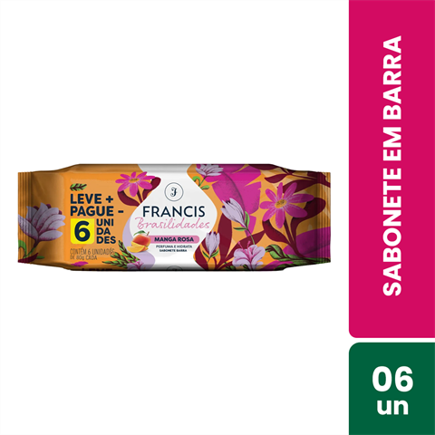 PACK SAB FRANCIS BRASILIDADES LARANJA/M ROSA 80G