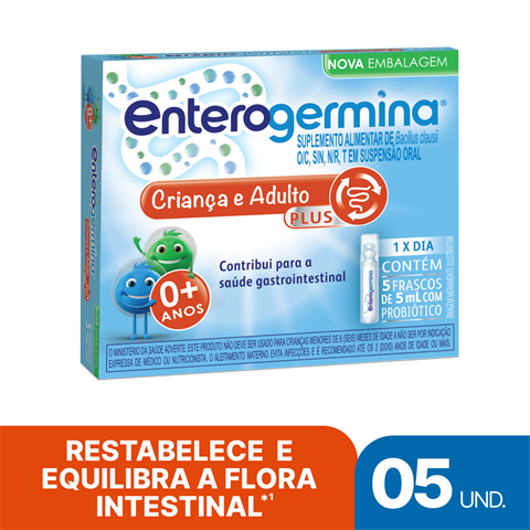 ENTEROGERMINA PLUS C/5 FRASCOS 5ML