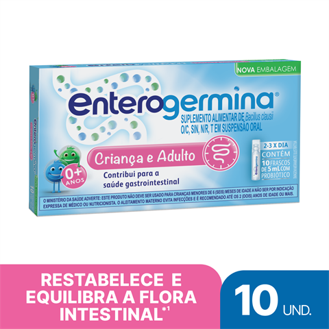 ENTEROGERMINA C/10 FRASCOS 5ML