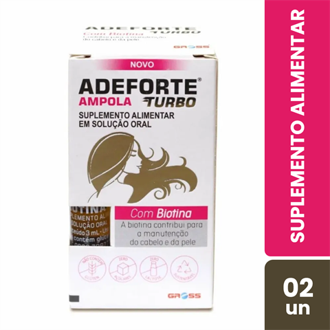 ADEFORTE TURBO C/1 AMP ADEFORTE + AMP BIOTINA 3ML