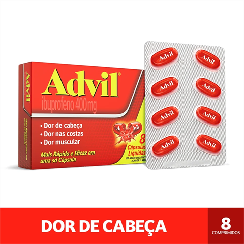 ADVIL EXTRA ALIVIO 400MG CPS C/8