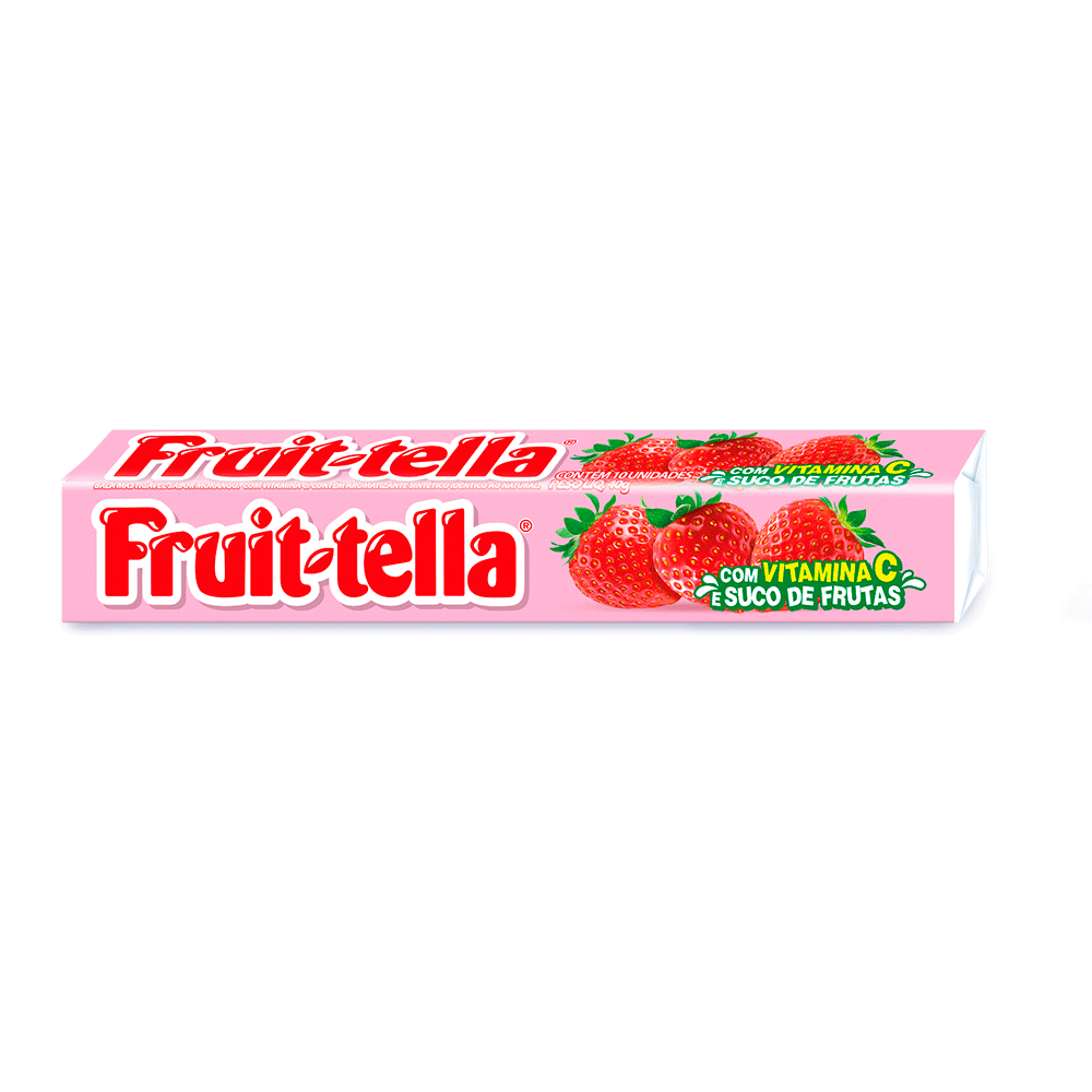 BALA MORANGO FRUIT-TELLA PACOTE 40G