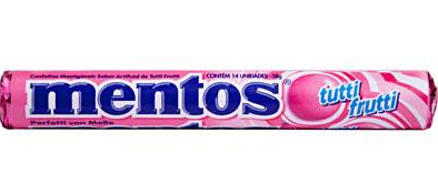 BALA TUTTI FRUTTI MENTOS PACOTE 37,5G