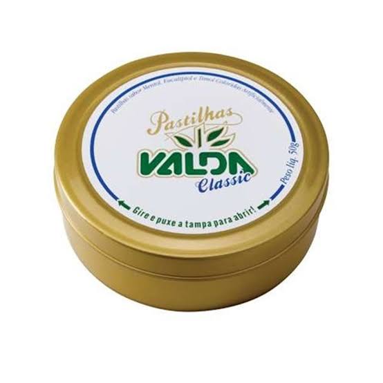 PASTILHAS MENTOL, EUCALIPTOL E TIMOL VALDA CLASSIC LATA 50G