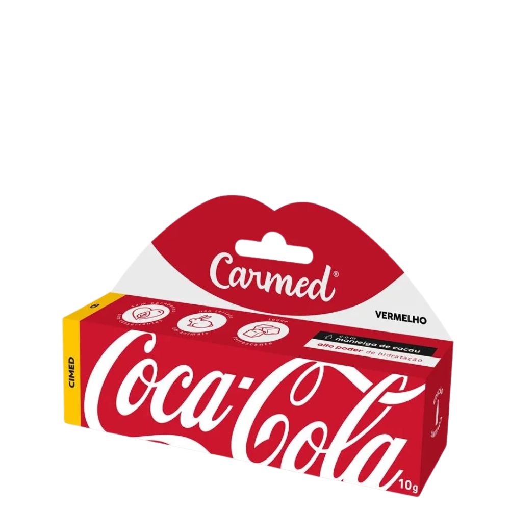 HIDRATANTE LABIAL COCA COLA VERMELHO 10G 105512 CARMED