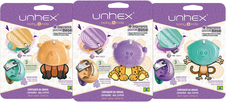 CORTADOR UNHA UNHEX BABY & KIDS FAUNA BRASILEIRA MIX - MERHEJE