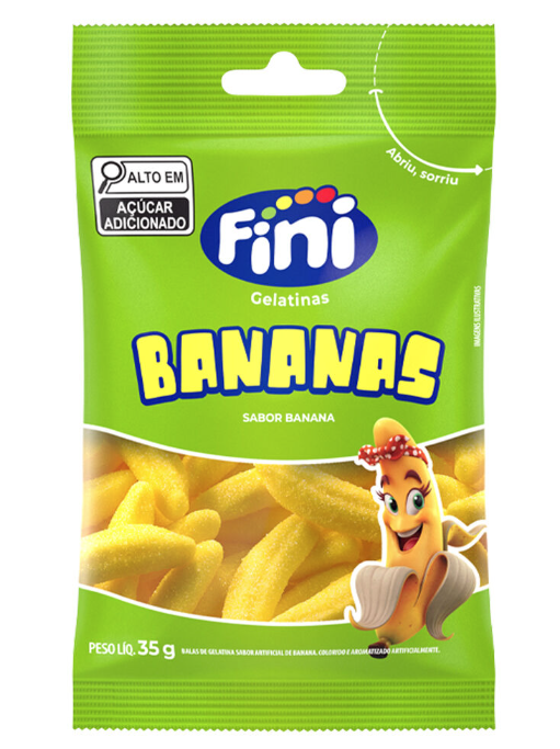 BALA GELATINA FINI 35G BANANAS