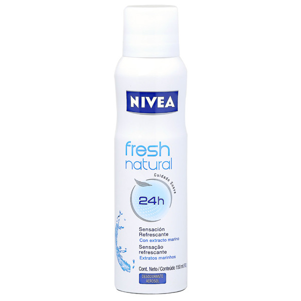 DESODORANTE AEROSSOL NIVEA FRESH NATURAL 150ML SPRAY