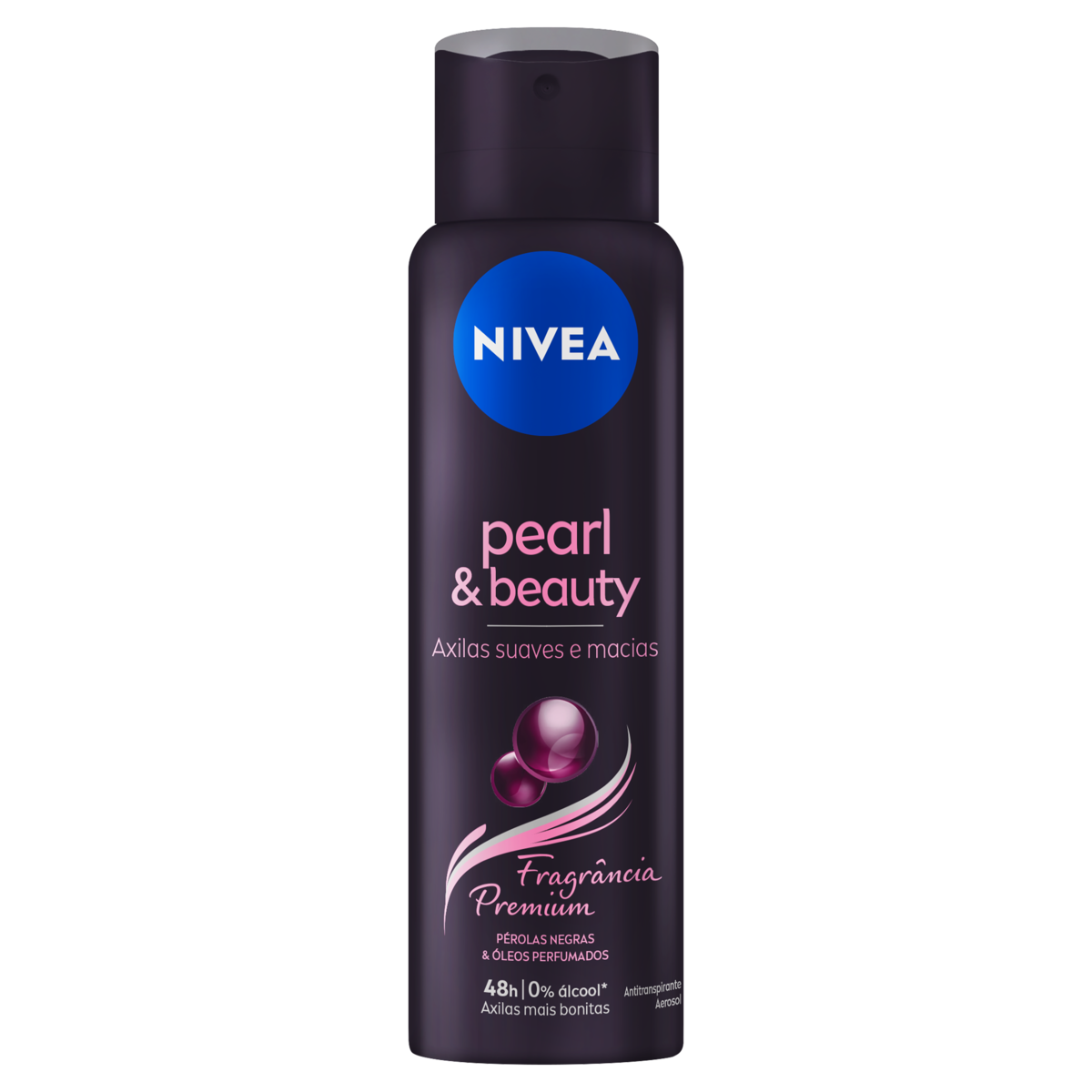 ANTITRANSPIRANTE AEROSSOL PÉROLAS NEGRAS & ÓLEOS PERFUMADOS PREMIUM NIVEA PEARL & BEAUTY 150ML SPRAY
