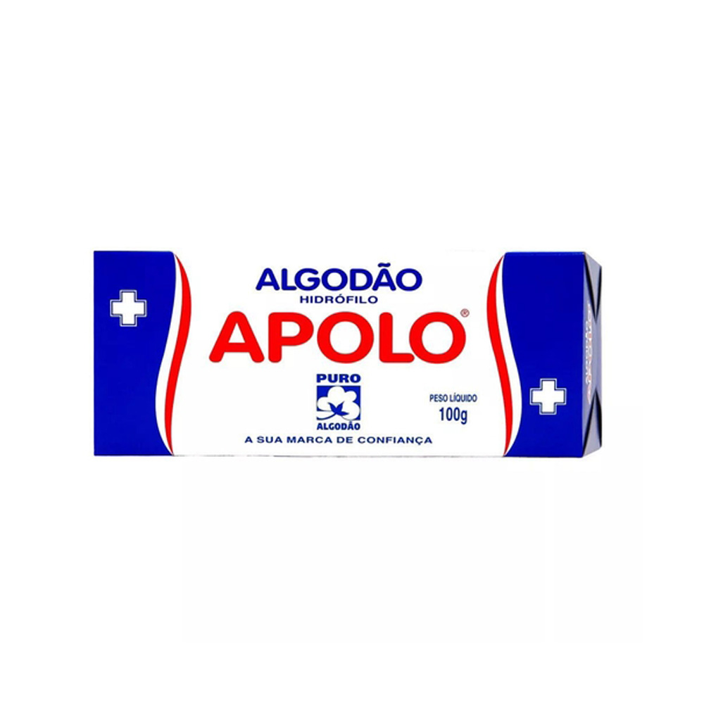 ALGODÃO EM CAIXA APOLO 100G UNIT