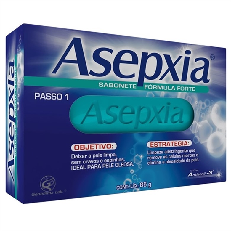 SABONETE EM BARRA ANTI-ACNE 85G ASEPXIA