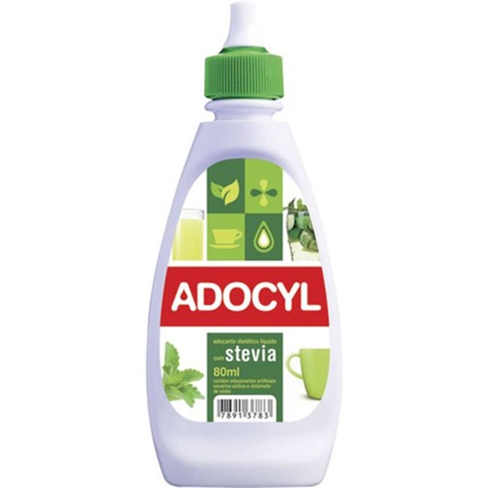 ADOÇANTE LÍQUIDO STEVIA ADOCYL FRASCO 80ML