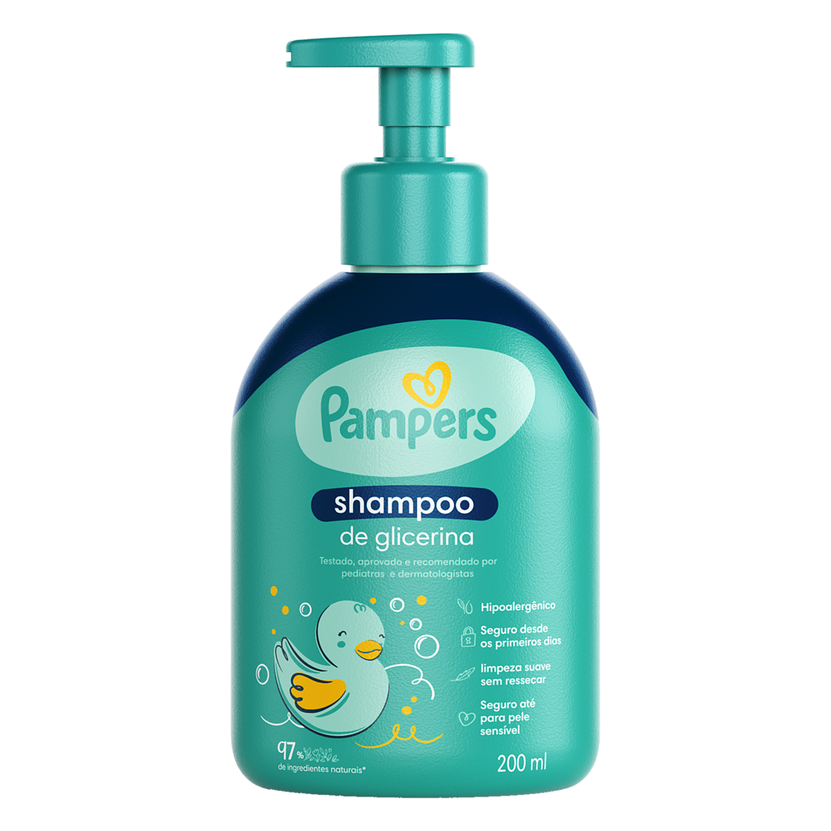 SHAMPOO INFANTIL DE GLICERINA PAMPERS FRASCO 200ML