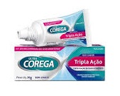 PACK FIXADOR DE DENTADURA CREME SEM SABOR ULTRA COREGA TRIPLA AÇÃO CAIXA 2 UNIDADES 20G CADA GRÁTIS 50% DE DESCONTO NA 2ª UNIDADE