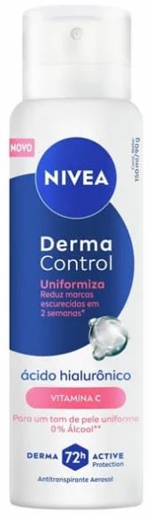 DESOD AER NIVEA 150ML DERMA CONTROL UNIFORMIZA