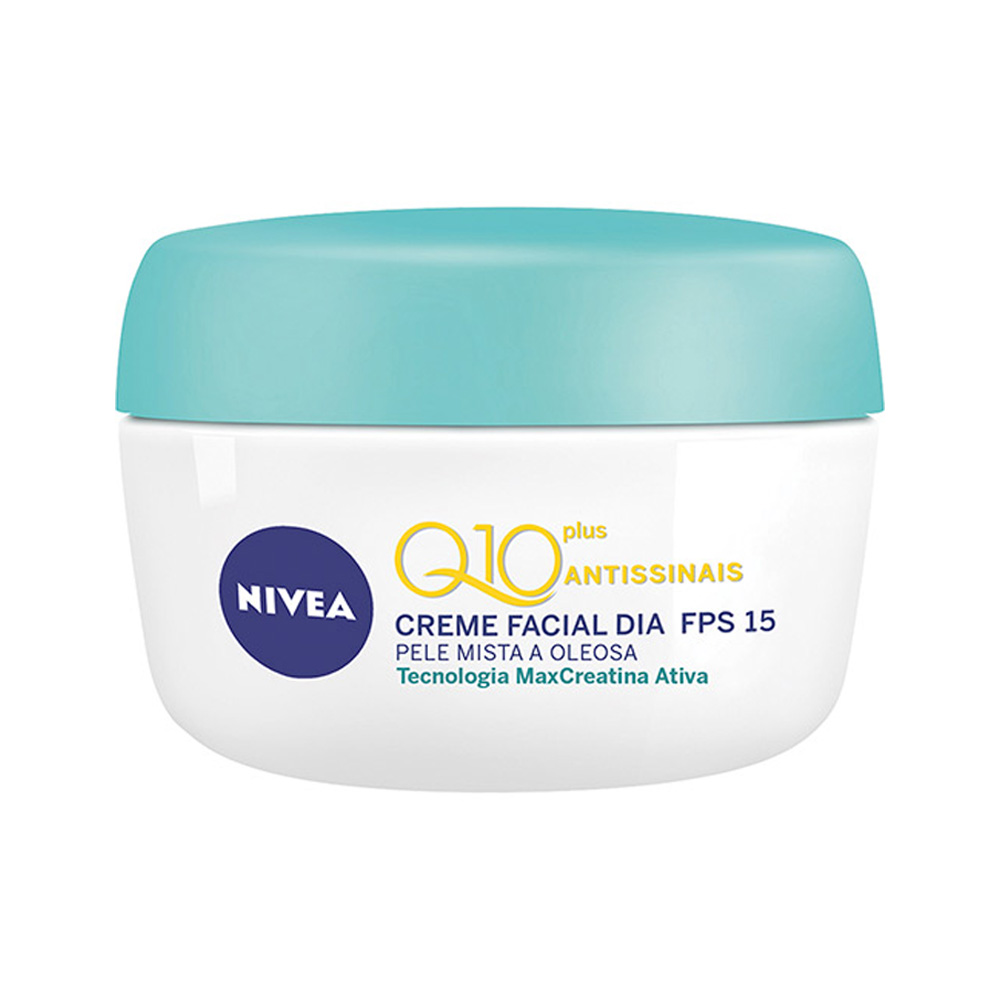 ANTISSINAIS FACIAL CREME DIA FPS 30 NIVEA Q10 PLUS CAIXA 52G