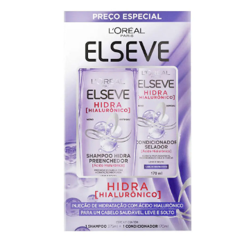 KIT ELSEVE HIALURO SH 375ML + CD 170ML