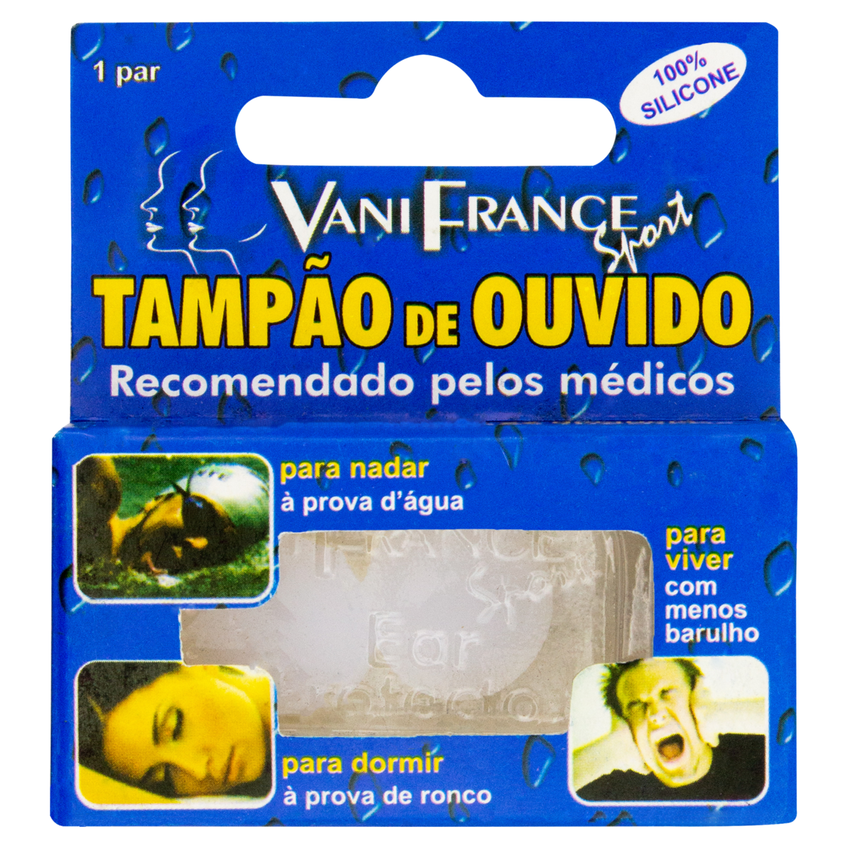 TAMPAO DE OUVIDO SILICONE VANI FRANCE