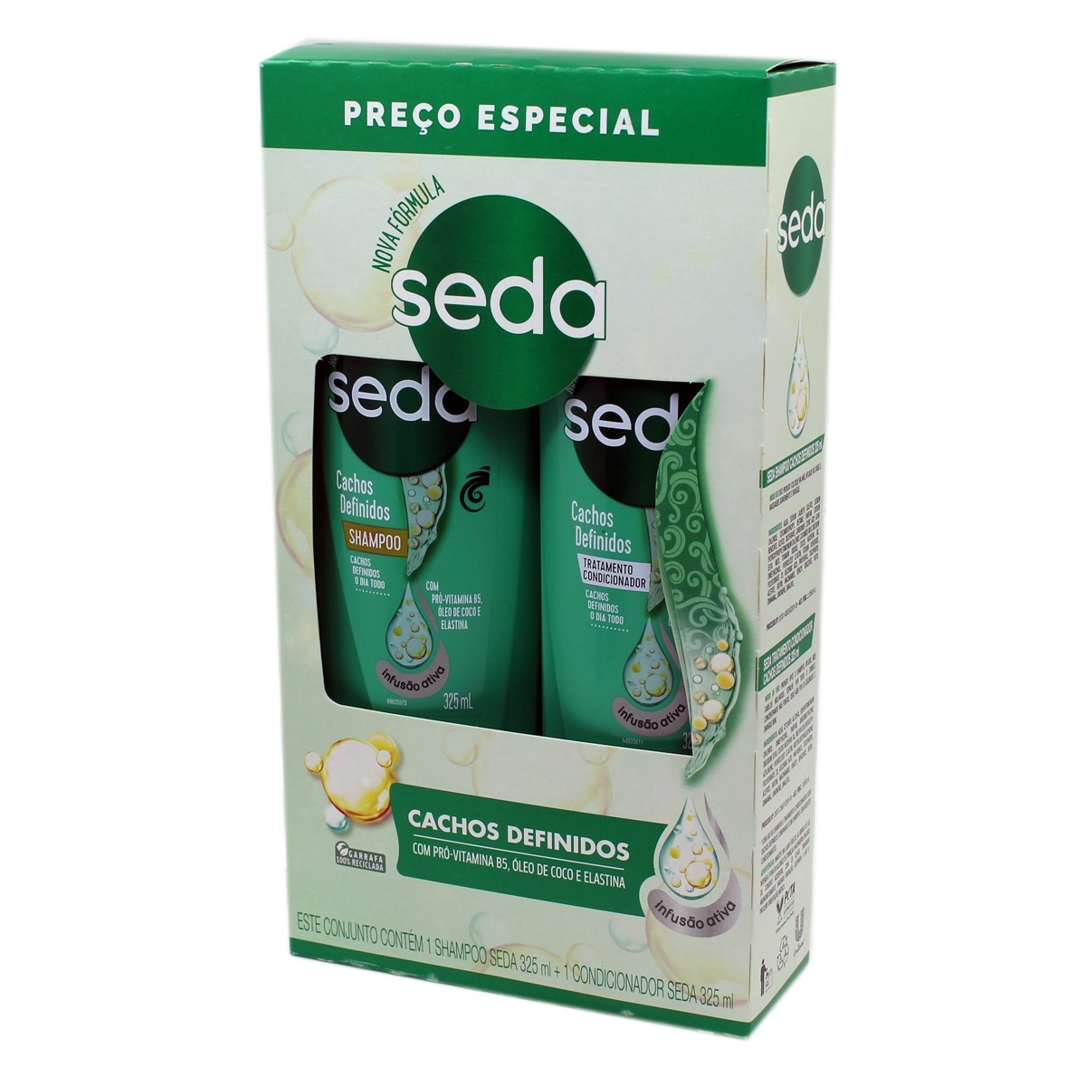 KIT SEDA SH 300ml+COND CACHOS DEF 190ml