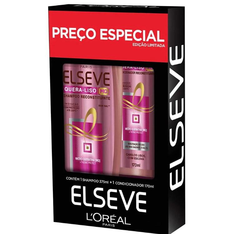 KIT ELSEVE CACHOS DOS SONHOS SH 375ML + CD 170ML