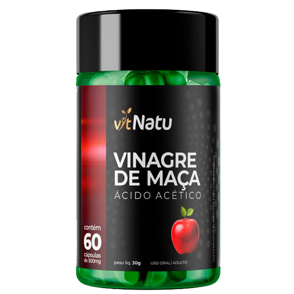 Vit Natu - Vinagre De Maçã 60 Cápsulas