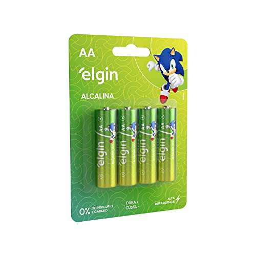 PILHA ALCALINA AA LR6A C/4 UN ELGIN