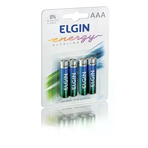 PILHA ALCALINA AAA LR03A C/4 UN ELGIN