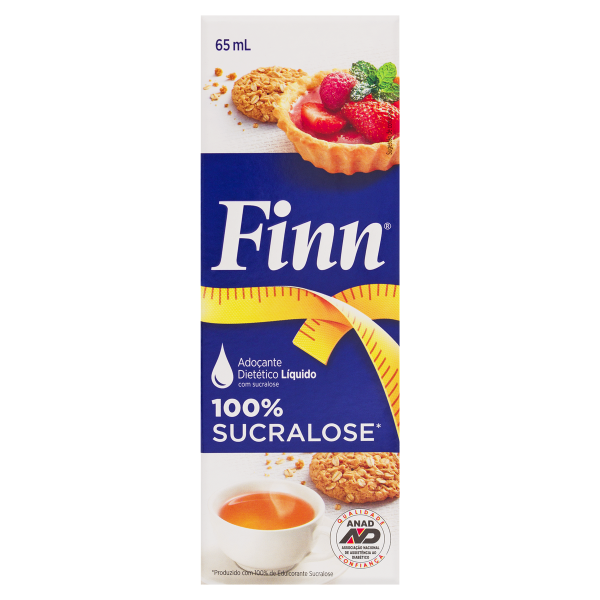 ADOÇANTE LÍQUIDO SUCRALOSE FINN CAIXA 65ML