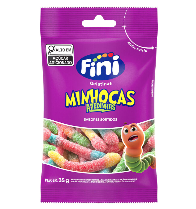 BALA GELATINA MINHOCA CITRICA 35G 111030M27003 FINI