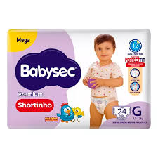 FD BABYSEC SHORTINHO PREMIUM MEGA G 24UN