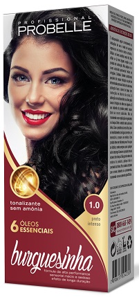TINTURA PROBELLE BURGUESINHA 50ML PRETO INTENSO 1.0