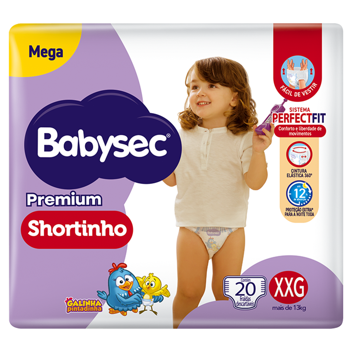 FD BABYSEC SHORTINHO PREMIUM MEGA XXG 20UN