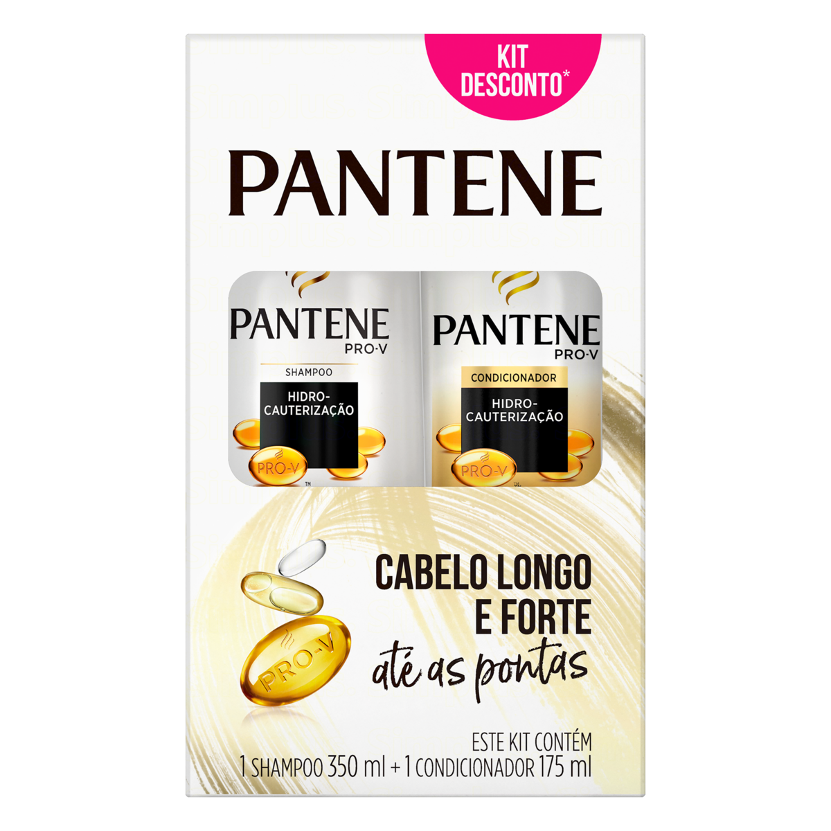 KIT SHAMPOO 350ML + CONDICIONADOR 175ML PANTENE HIDRO-CAUTERIZAÇÃO