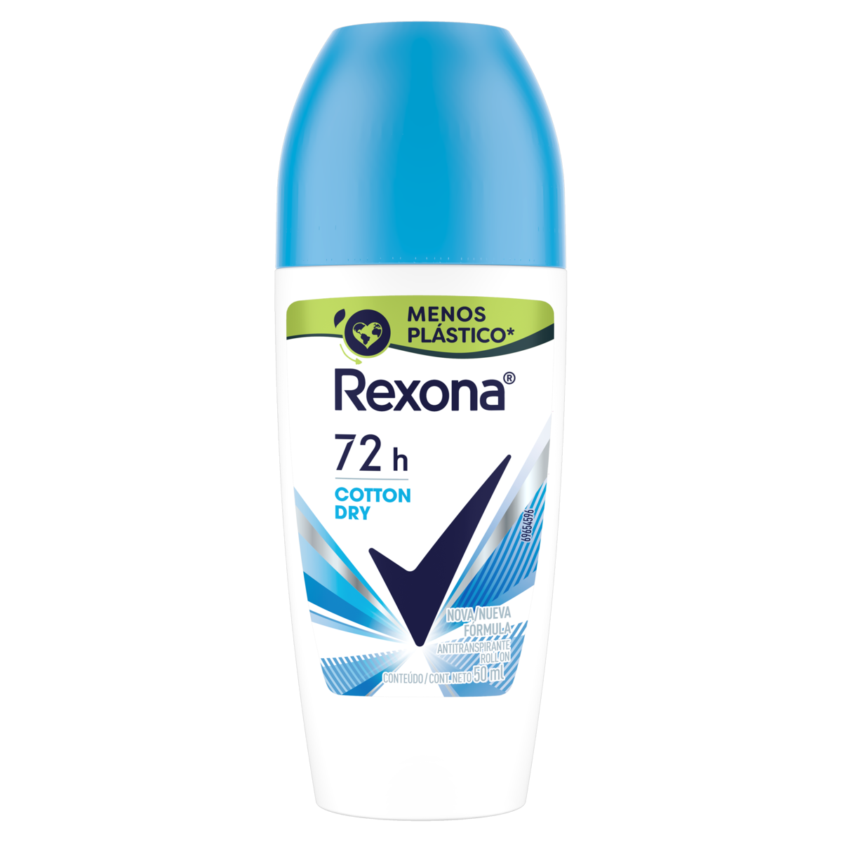 DESODORANTE ROLL ON COTTON FEMININO 50ML REXONA