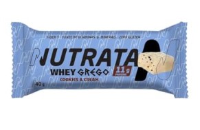 BARRA PROT NUTRATA GREGO 40G BAR COOKIES & CREAM