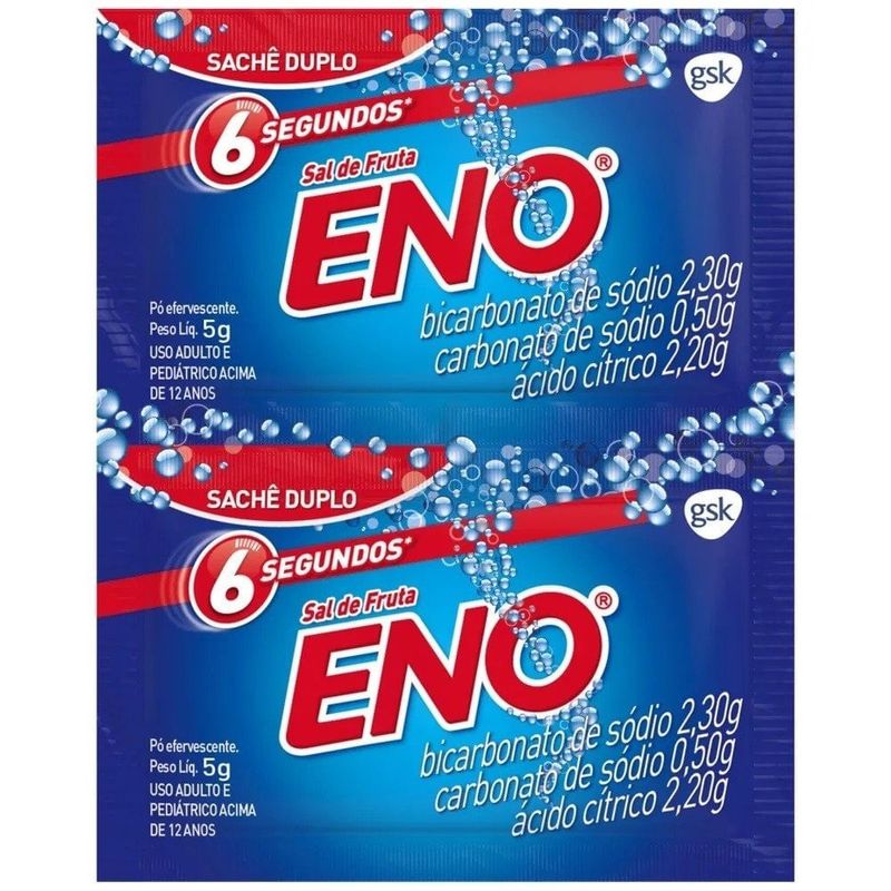 SAL DE FRUTA ENO ENVELOPE 2 UNIDADES 5G CADA PÓ EFERVESCENTE