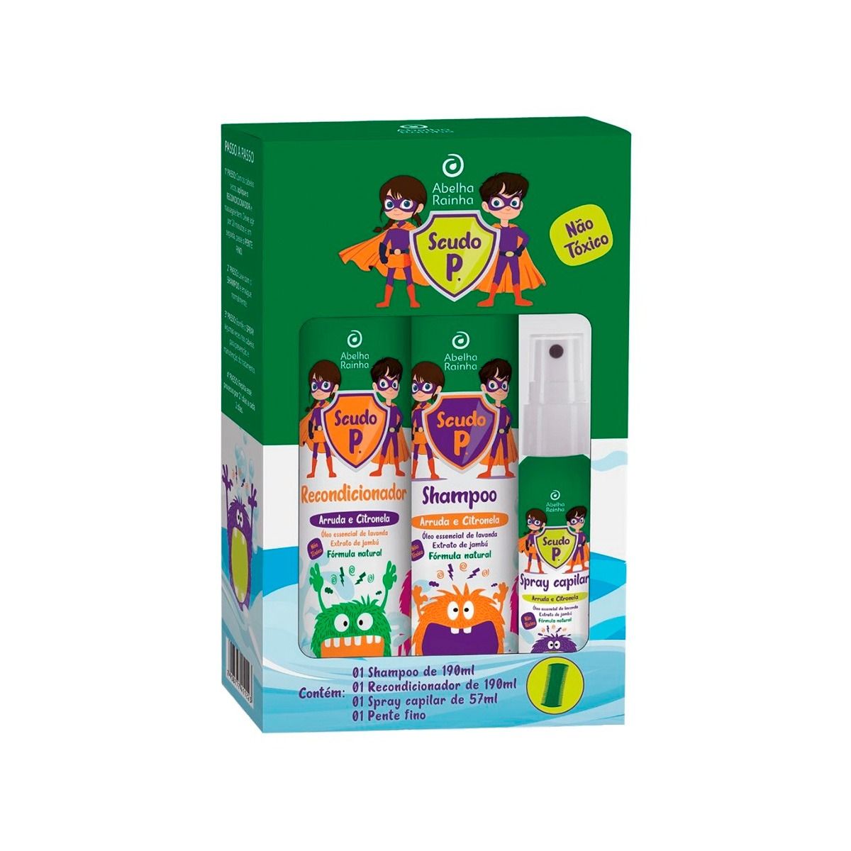 KIT ABELHA RAINHA SCUDO P SH+CON+SPR+PEN - ABELHA