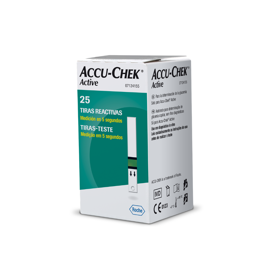 ACCU-CHEK ACTIVE 25 TIRAS