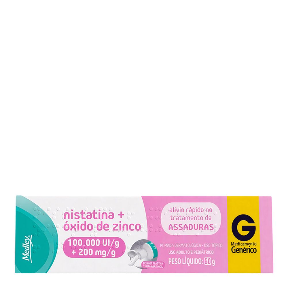 G NISTATINA+OXIDO PM 60G MEDLEY