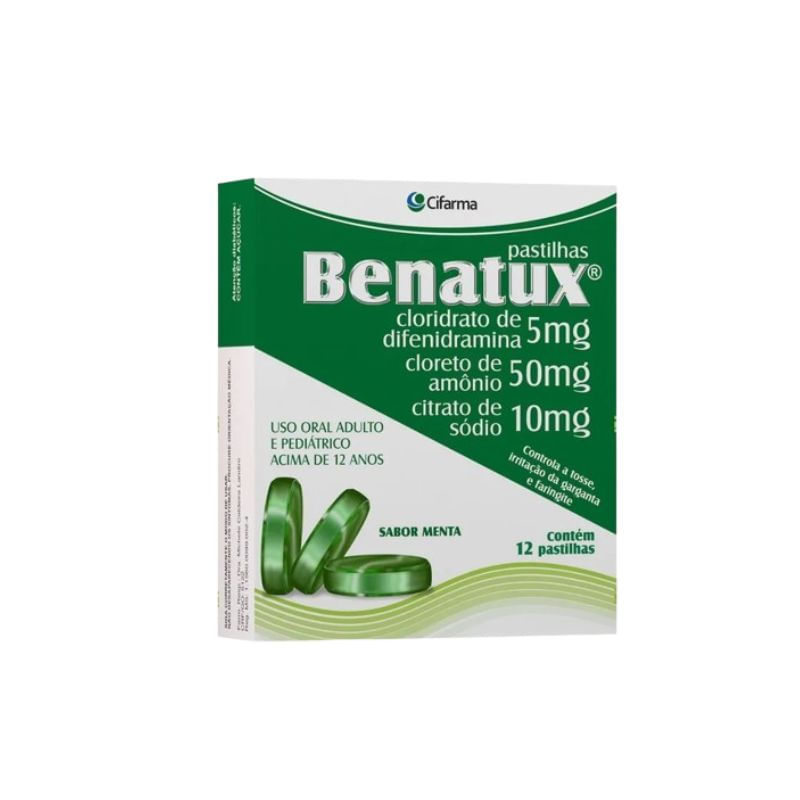 BENATUX 5+50+10MG CAIXA 12 PAST SB MENTA