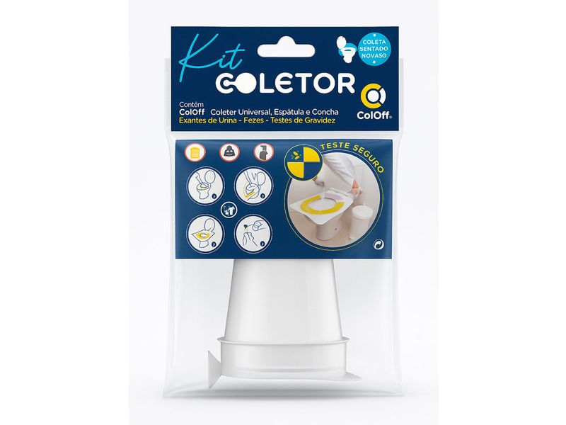 COLETOR UNIVERSAL FEZES E URINA C/ 1 UNIDADE