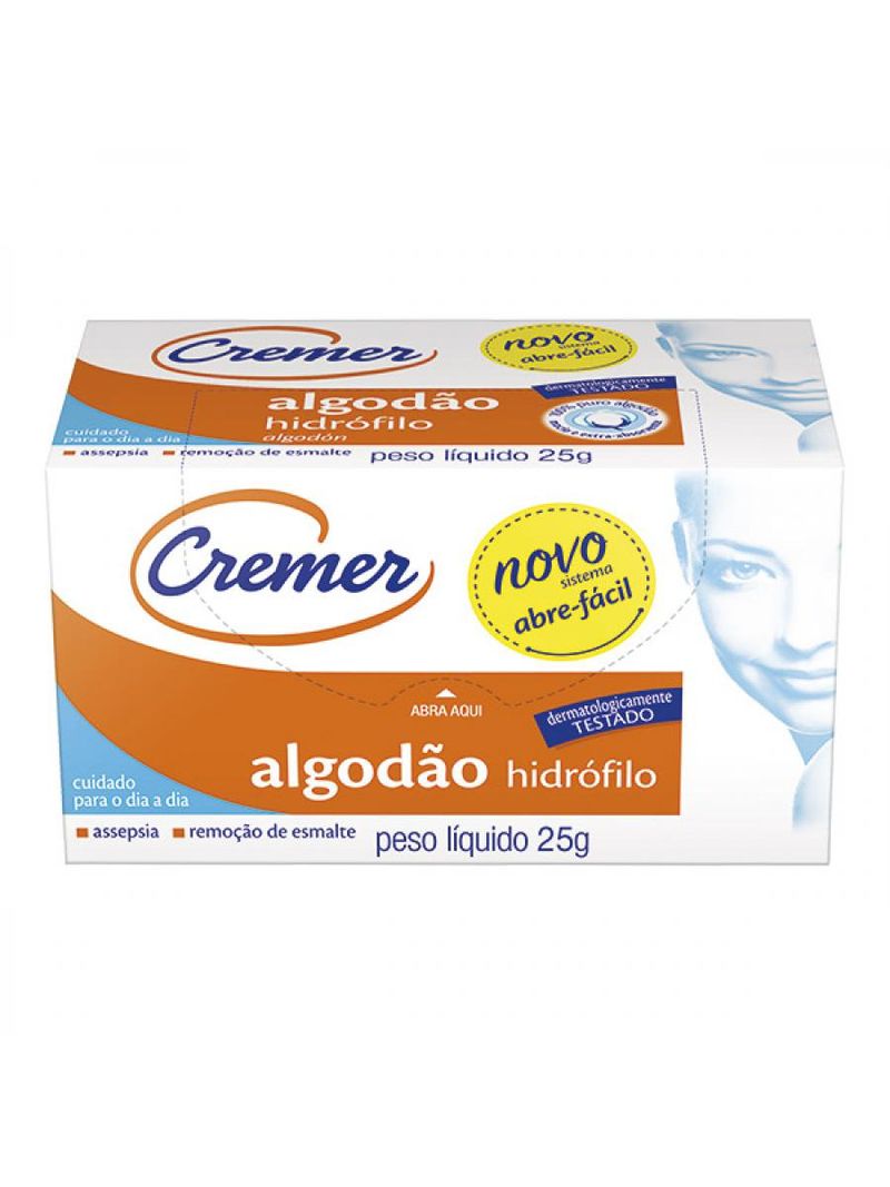 CREMER ALGODAO HIDROFILO 25G