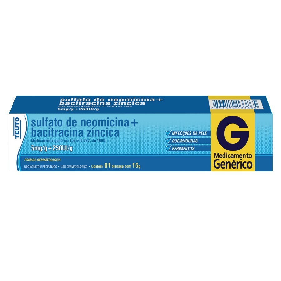 NEOMIC+BACITRAC POM 15 G  TEUTO