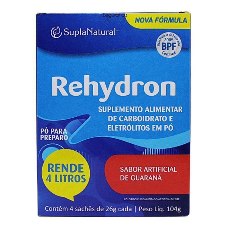 REHYDRON SORO SABOR GUARANA 4 SACHES 26 GR (104 GR