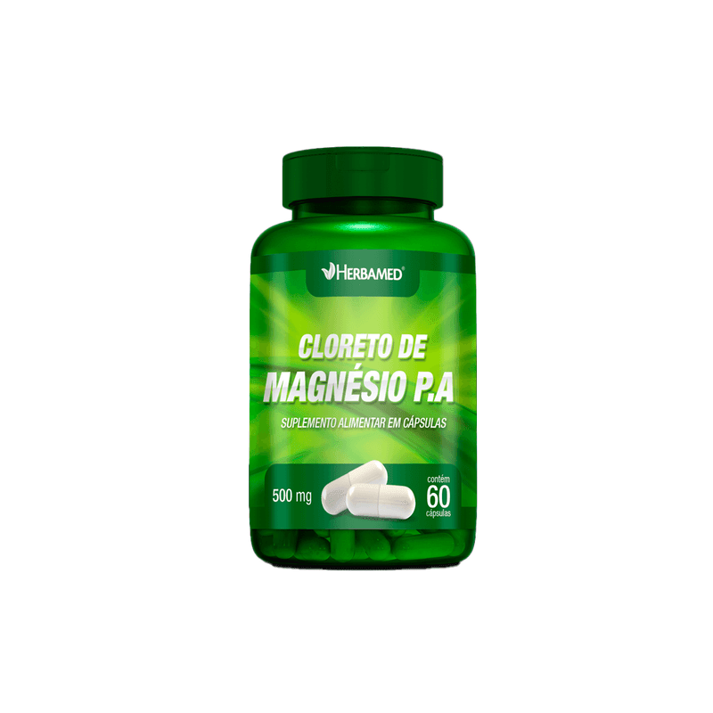CLORETO DE MAGNESIO 500MG 60CAPS HERBAMED