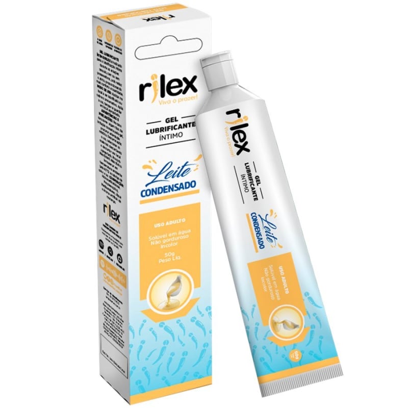 GEL LUB.RILEX LEITE CONDENSADO BISNAGA 50G