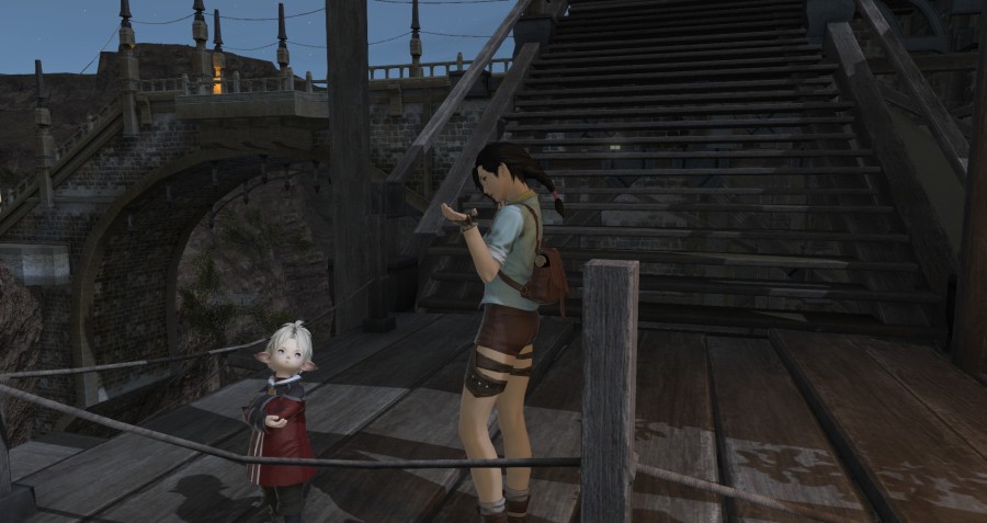 Jiyoo questions a Lalafell