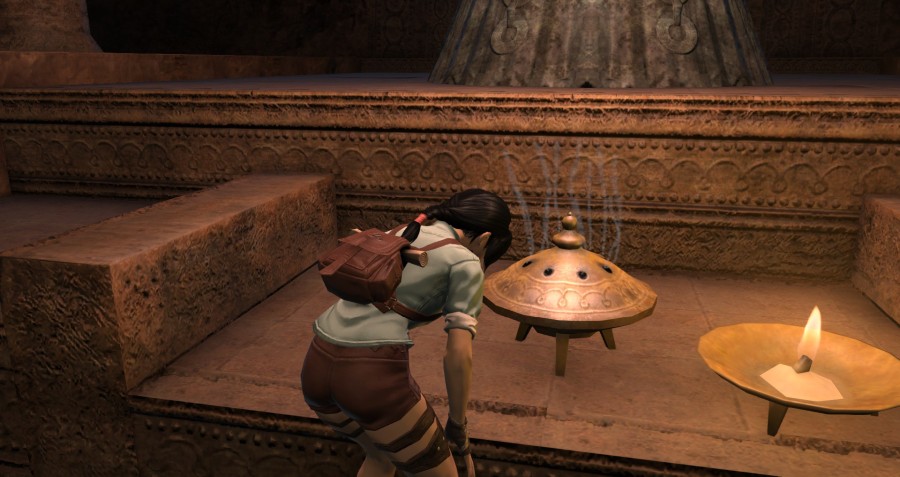 Jiyoo finds burning incense